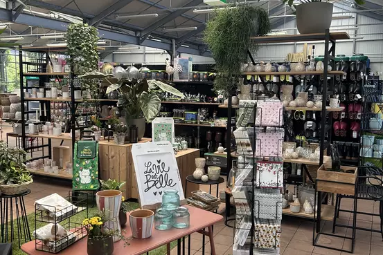 Photographie d'un rayon du magasin Garden Edelweiss